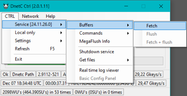 DNETC Ser Ctrl menu extend till buffers