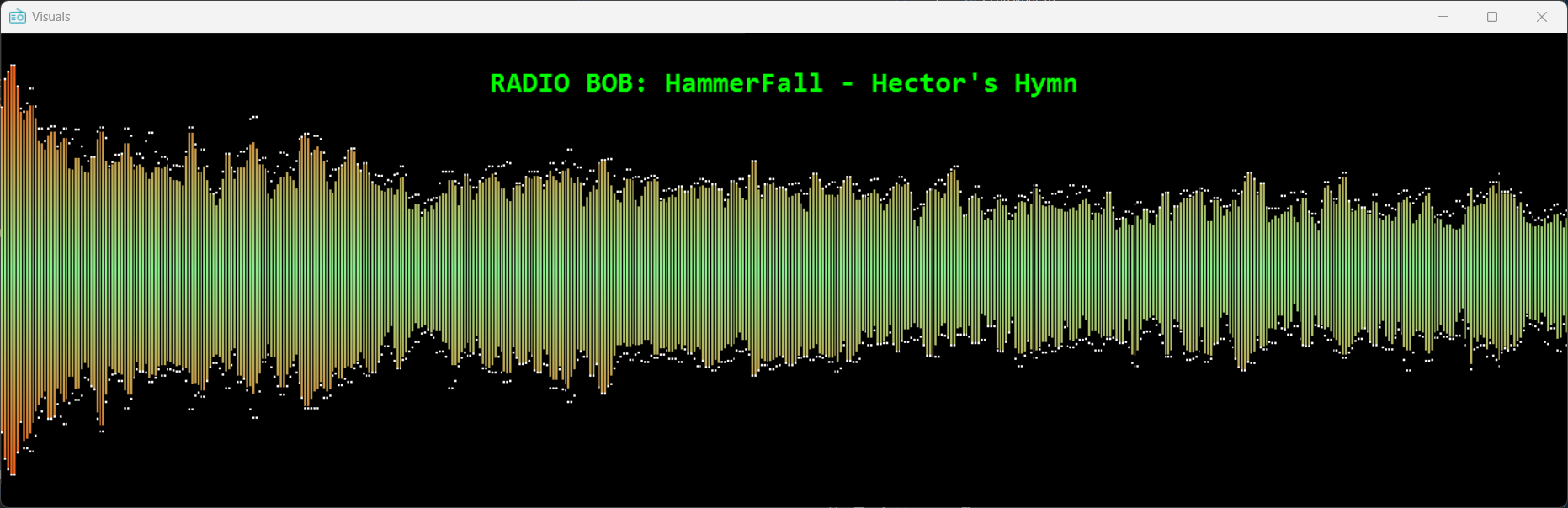 Tray Streamer: visuals in stereo mode