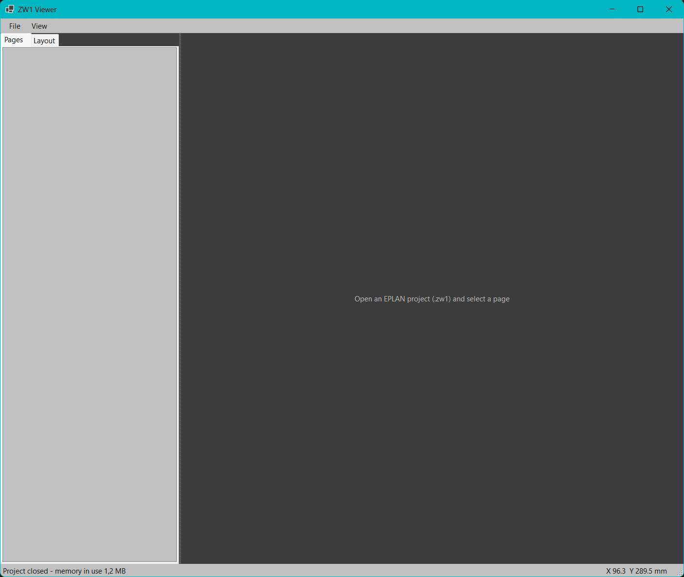 ZW1 Viewer page empty