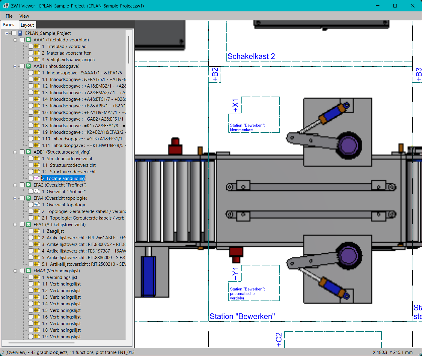 ZW1 Viewer project loaded example 2